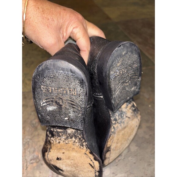 Ariat Embroidered Shaft Western Boots Kids 4 M Unrivaled Relentless Leather - Picture 7 of 13